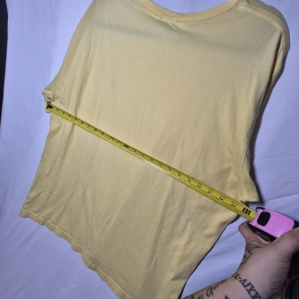 Ralph‎ Lauren T Shirt Yellow Size XL Blue Pony Logo Casual